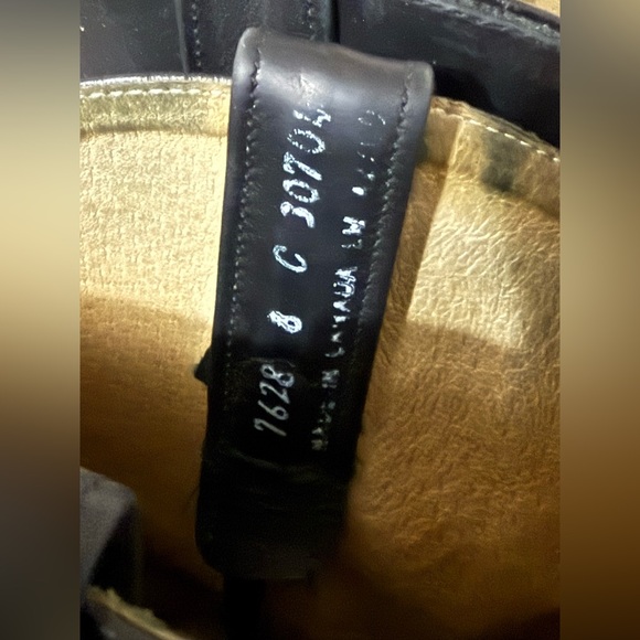 Black All Leather Motorcycle Biker Boots with Square Toe - Size Ladies 8 - Picture 15 of 16